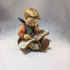 Hummel Boy Reading Figurine - thoughtful